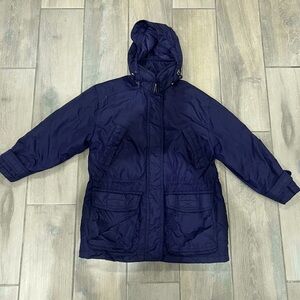 Eddie Bauer Purple Goose Down Fill Feather Puffer Jacket Winter Snow Women’s M